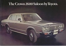Toyota Crown 2600 Super Saloon 1977-78 original UK Sales Brochure