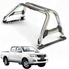 For Toyota Hilux Vigo 05-15 Double Cab Chrome Stainless Steel Sports Roll Bar