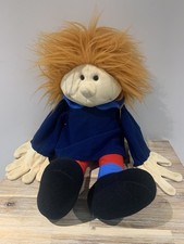 1995 KUMQUAT Large 25" Ventriloquist Boy Red Hair Doll  - With Stitch Repairs