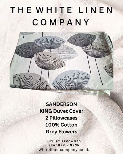 Sanderson white with grey - white,