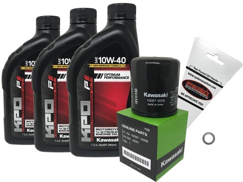Kawasaki oem oil change - oil, kit