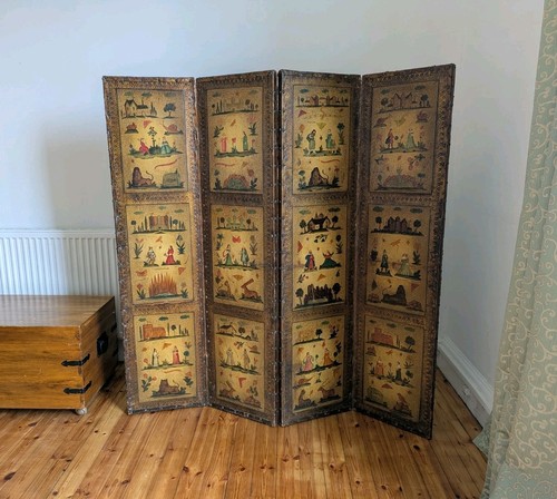 Antique room divider folding - antique,