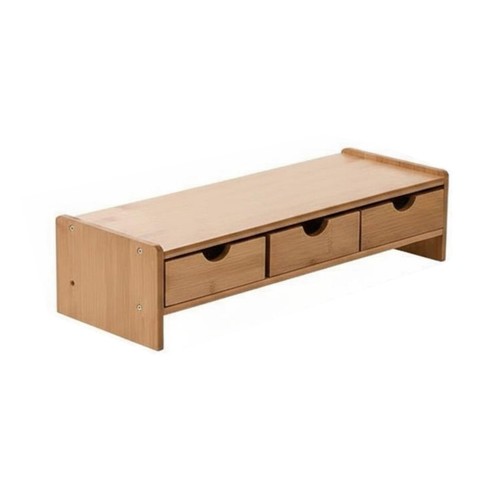 Bamboo monitor riser with - bamboo,