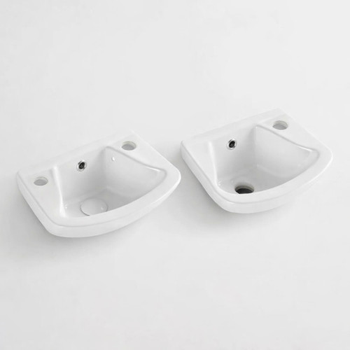 Compact wall hung basin - wall,
