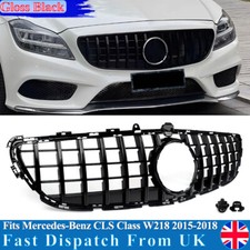 For 15-18 Mercedes CLS Class W218 C218 Front Grille GT PANAMERICANA Gloss Black