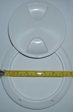 Round Boat / Deck Hatch 155mm or 6" Int 203mm or 8" Ext appx WHITE