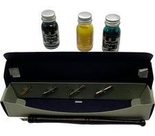Stuart Houghton Calligraphy Set Black Elegant Multiple Nibs Ink Pen Writing Art