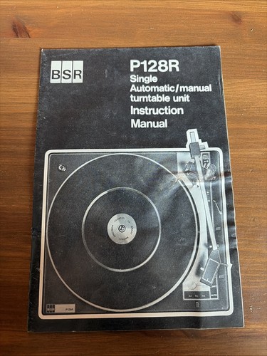 P128r bsr turntable record - bsr,