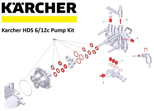 Karcher hds pump kit - c,