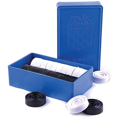 Checkers game box black and - game,
