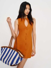 Reformation Mini Orange Dress! Size XL UK SIZE 16!
