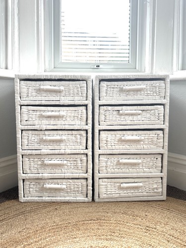 White drawer chest straw - 5,