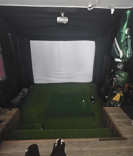 Full golf simulator setup - full,