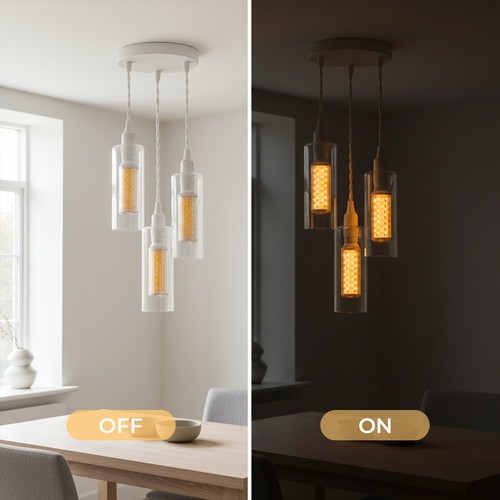 Way hanging clear - clear, glass