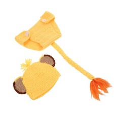  1 Set Newborn Baby Photo Props Outfit: Cute Lion Crochet Knit Costume Unisex