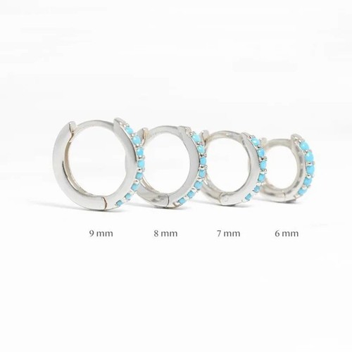 9mm round huggie - 5-9mm,