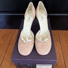 Prada Valarie Donna Old Baby Pesco 39.5 Heels Pink
