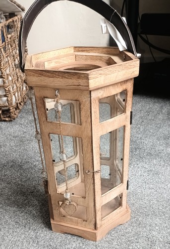 Wooden decorative lantern - wooden,