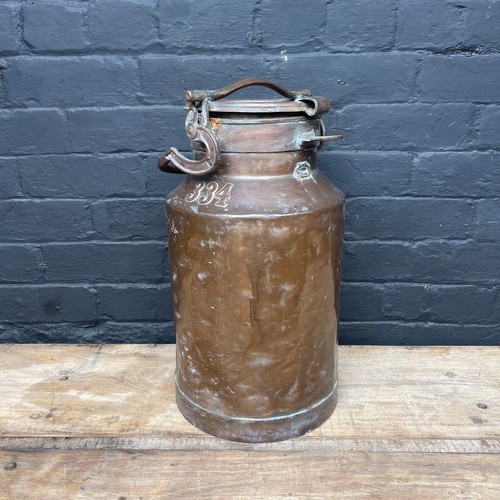 Vintage antique copper milk - copper,