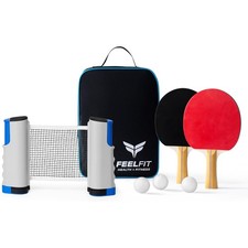 Instant Table Tennis with Two Bats, Balls and Net - Ping Pong Travel Portable