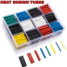 800PCS Heat Shrink Tube 2:1 Electrical Tubing Sleeve Cable Wire Wrap HeatShrink