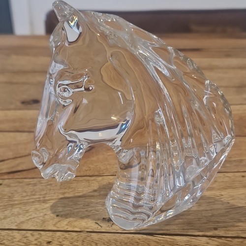 Waterford clear crystal horse - waterford,
