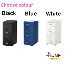 IKEA 6 Drawer Home Office Mobile Filing Unit Storage Cabinet On Castors 28x69cm