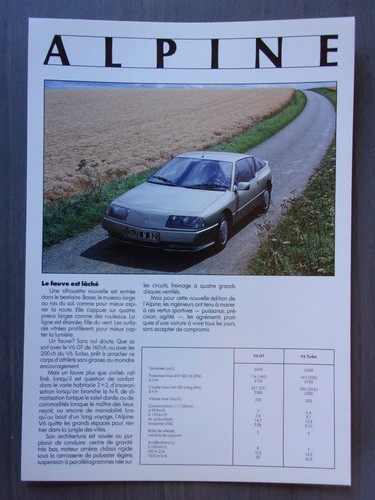 Renault alpine gta v6 - alpine,