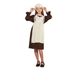 Victorian Maid Costume Dress Role Play Outfit Halloween Party Cosplay Girls