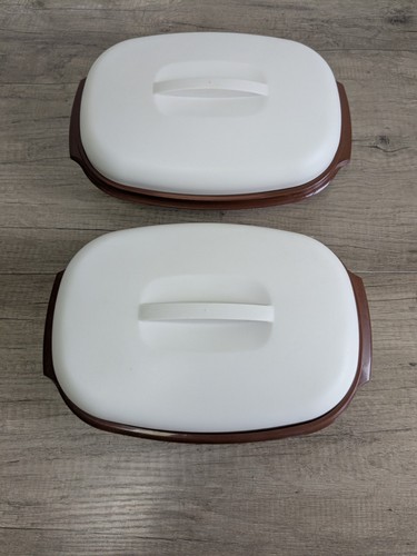 Vintage tupperware brown - vintage,