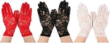 Ladies Short Lace Gloves in