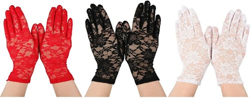 Ladies short lace - short, gloves