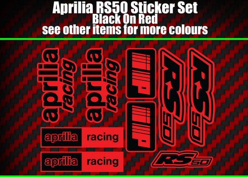 Aprilia rs50 decals - aprilia, stickers