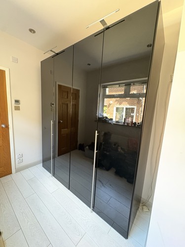 Hulsta high gloss black - gloss, double