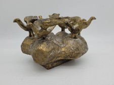 Ernst Günzkofer (1938-2016) Bronze Sculpture Seagull Circle Monogrammed