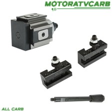 ALL-CARB AXA 250-100 Set Piston Type Quick Change Tool Post Holder Swing Dia 12"