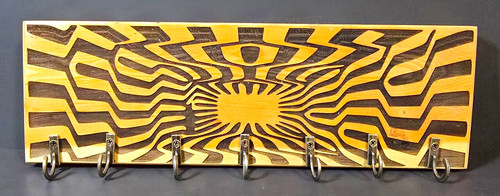Wood metal wall - metal, key
