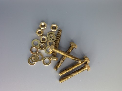 M6x40 brass hex head bolts - hex,