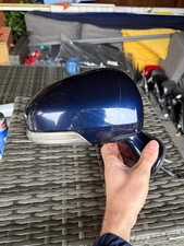 Toyota Avensis T27 2012 Driver Side Right Power Fold Wing Mirror Blue #737