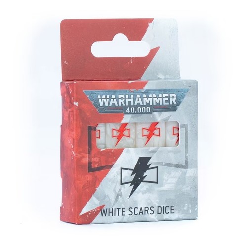 White scars dice set - dice,