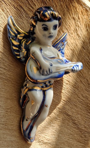 Vintage russian cherub angel - vintage,