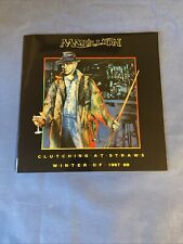 MARILLION CONCERT PROGRAMME, CLUTCHING AT STRAWS, WINTER OF 1987-88, UK & EUROPE