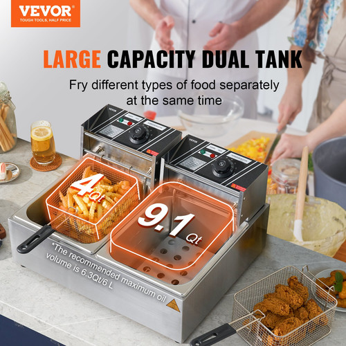 Vevor commercial electric deep - vevor,