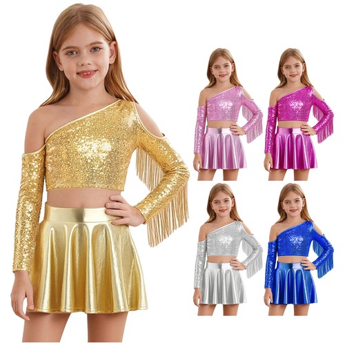 Kids girls tassel metallic - girls,