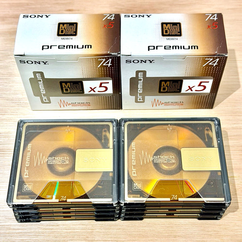 Minidiscs 10x sony premium - minidiscs,