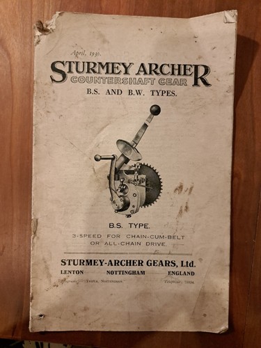 Sturmey archer 1930 w - sturmey,