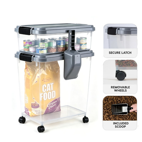 3pc airtight pet food - pet,