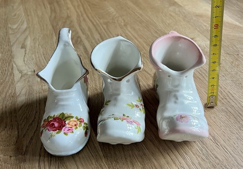 Vintage ceramic boot vase - ceramic,