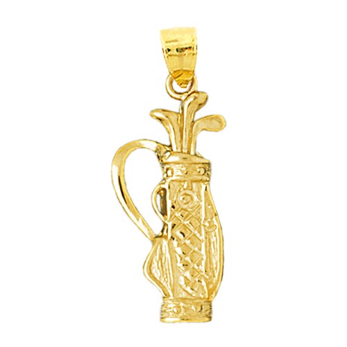 14k solid gold golf - gold, and