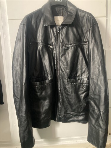 Mango leather jacket - ,
